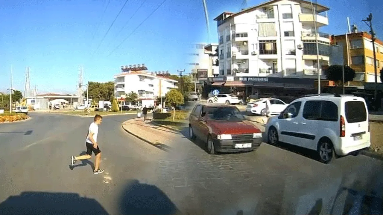 Böyle dikkat kimsede yok! 1 dakikada iki kazayı engelledi