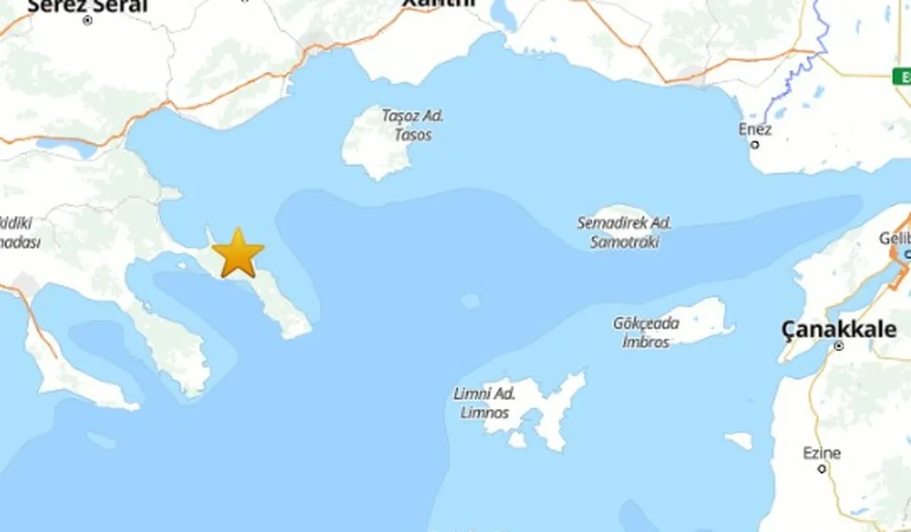 Ege Denizi'nde deprem oldu