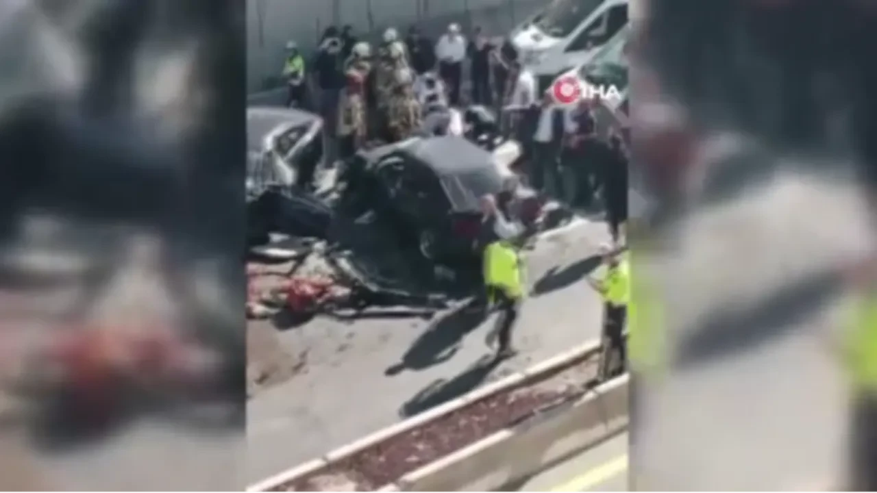 Ankara'da zincirleme kaza! Yaralılar var