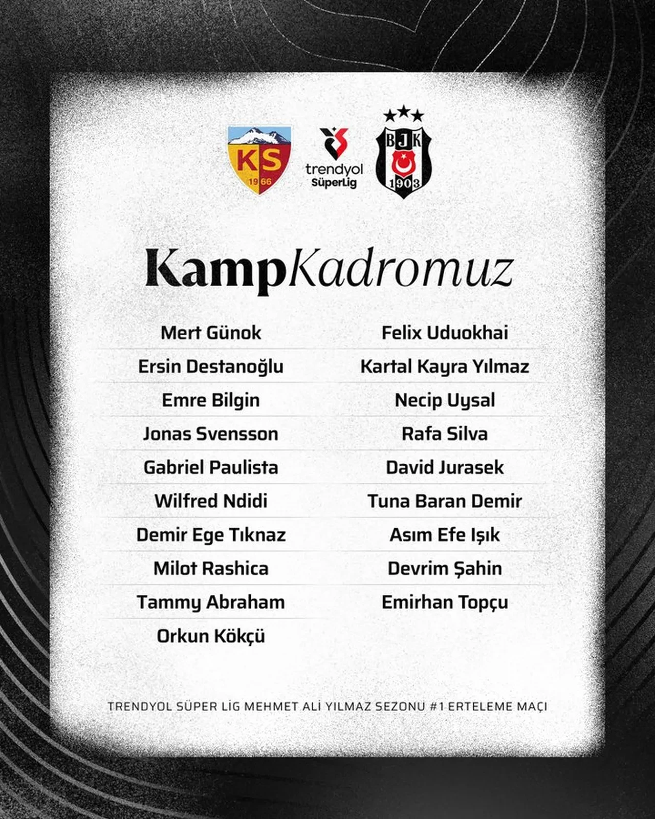 Beşiktaş erteleme maçında kimler eksik? Cengiz Ünder, Tiago Djalo, Vaclav Cerny ve Gökhan Sazdağı durumu