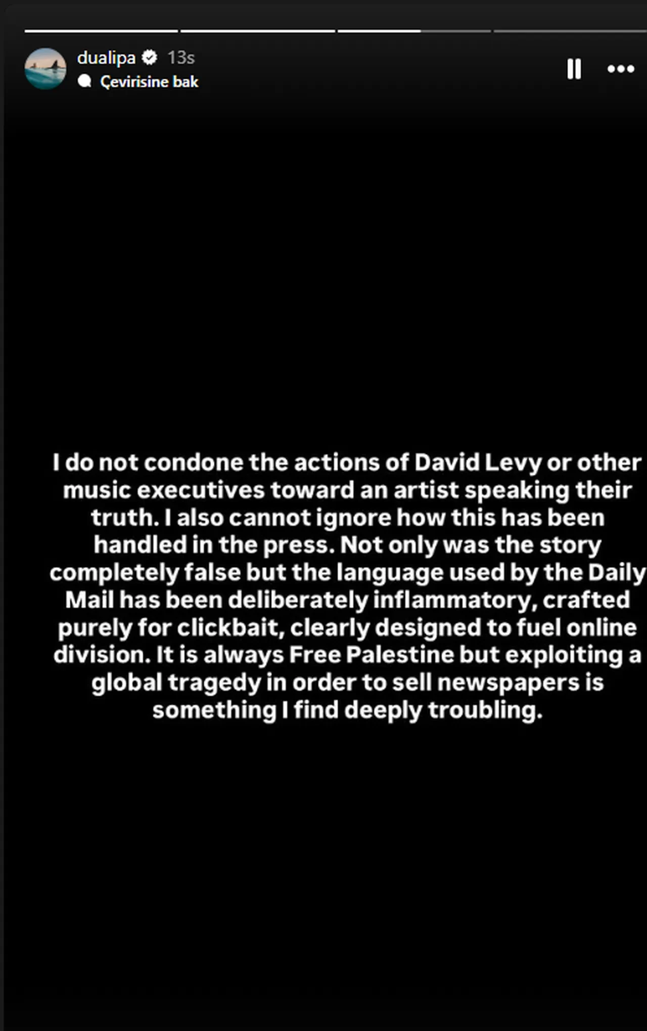 Dua Lipa'nın İsrail destekçisi menajeriyle yollarını ayırdığı iddia edilmişti! Bu kez yalanlama ünlü isimden geldi