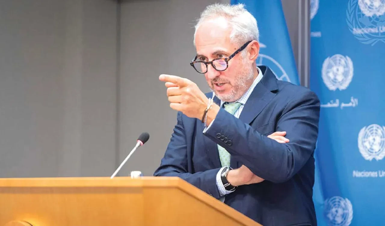 Trump'ın yaşadığı aksiliğe BM'den cevap: "Kameraman yapmış olabilir"