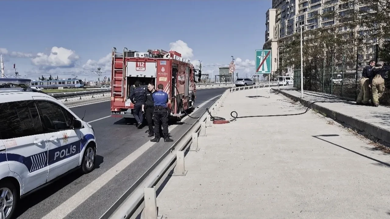 Bayrampaşa Metris Cezaevi’nin yakınlarında korkutan yangın