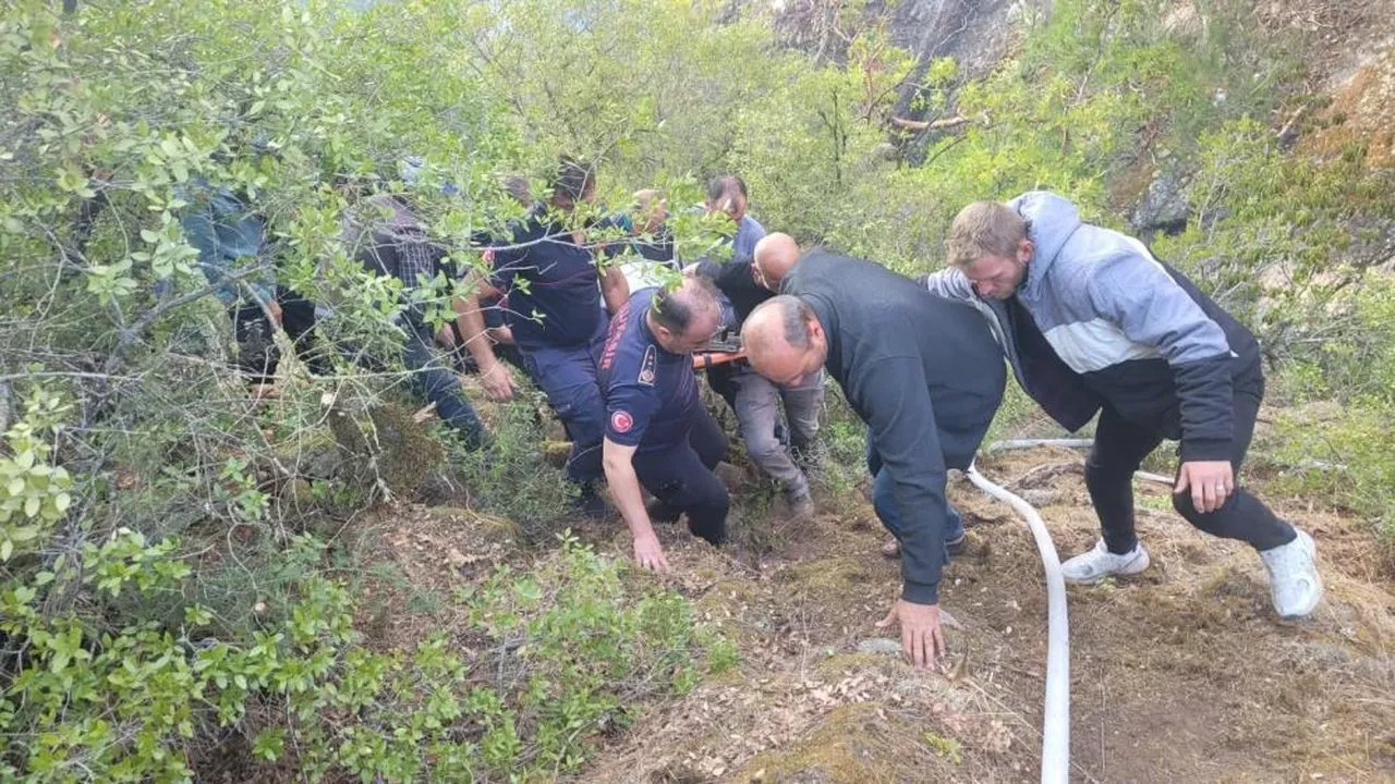 Balıkesir'i alevler sardı! Kaza yapan kamyon yangın çıkardı