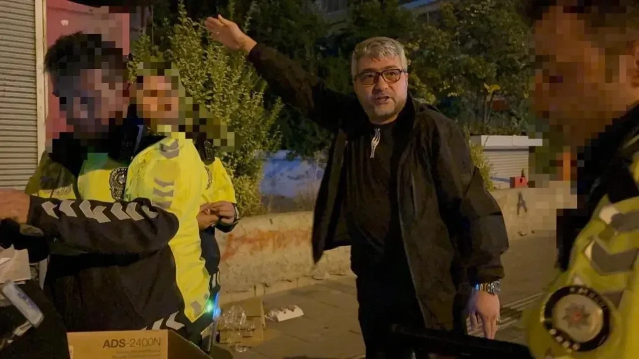Alkolü çekip direksiyona geçti polise veryansın etti!