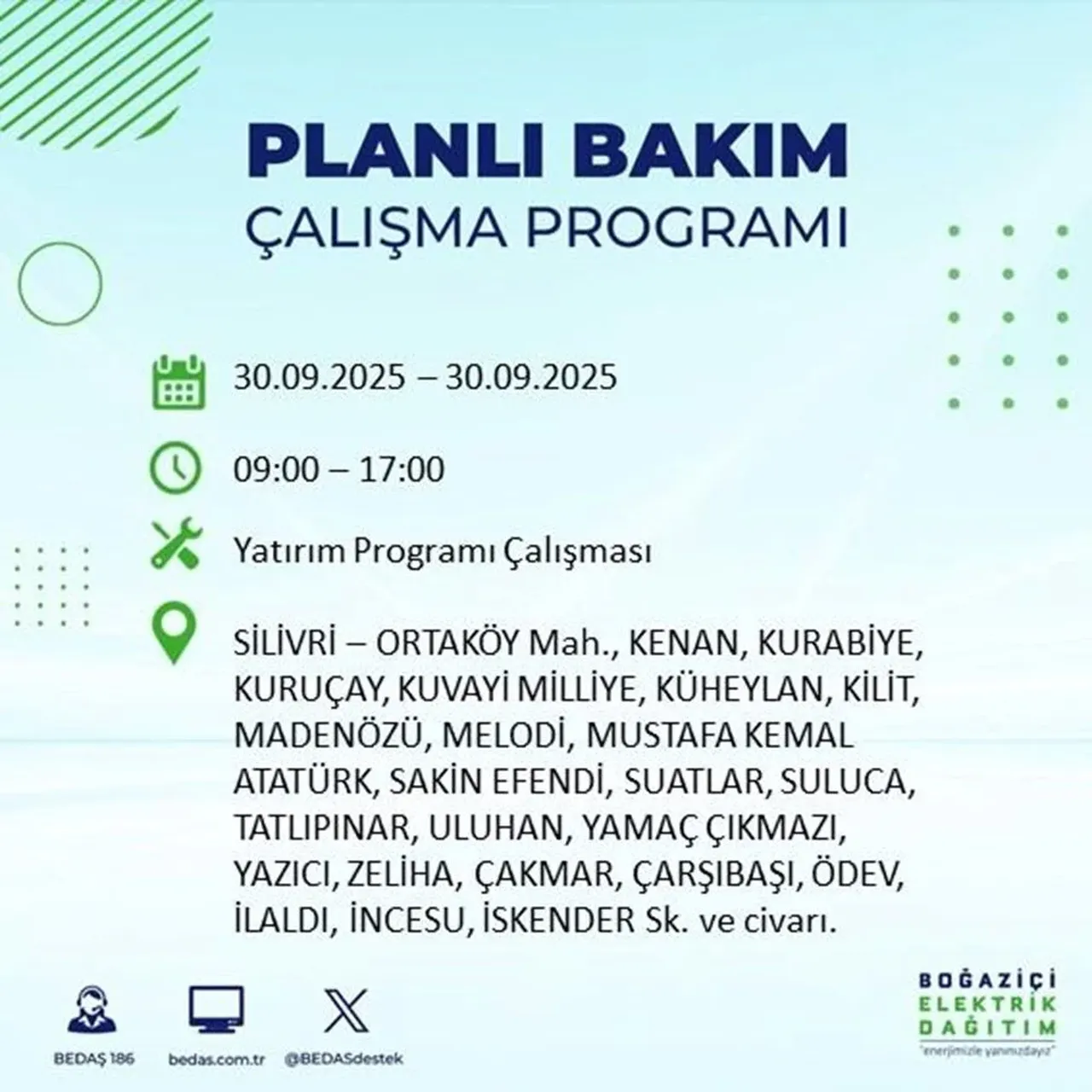 İstanbul’un 23 ilçesinde büyük elektrik kesintisi! Saatlerce sürecek: Mumları hazırlayın