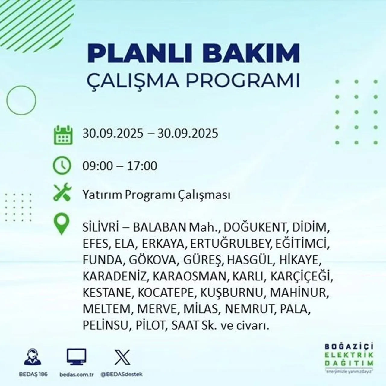 İstanbul’un 23 ilçesinde büyük elektrik kesintisi! Saatlerce sürecek: Mumları hazırlayın