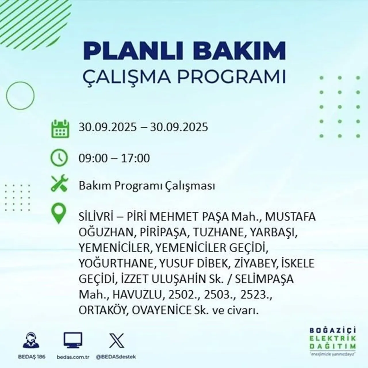 İstanbul’un 23 ilçesinde büyük elektrik kesintisi! Saatlerce sürecek: Mumları hazırlayın