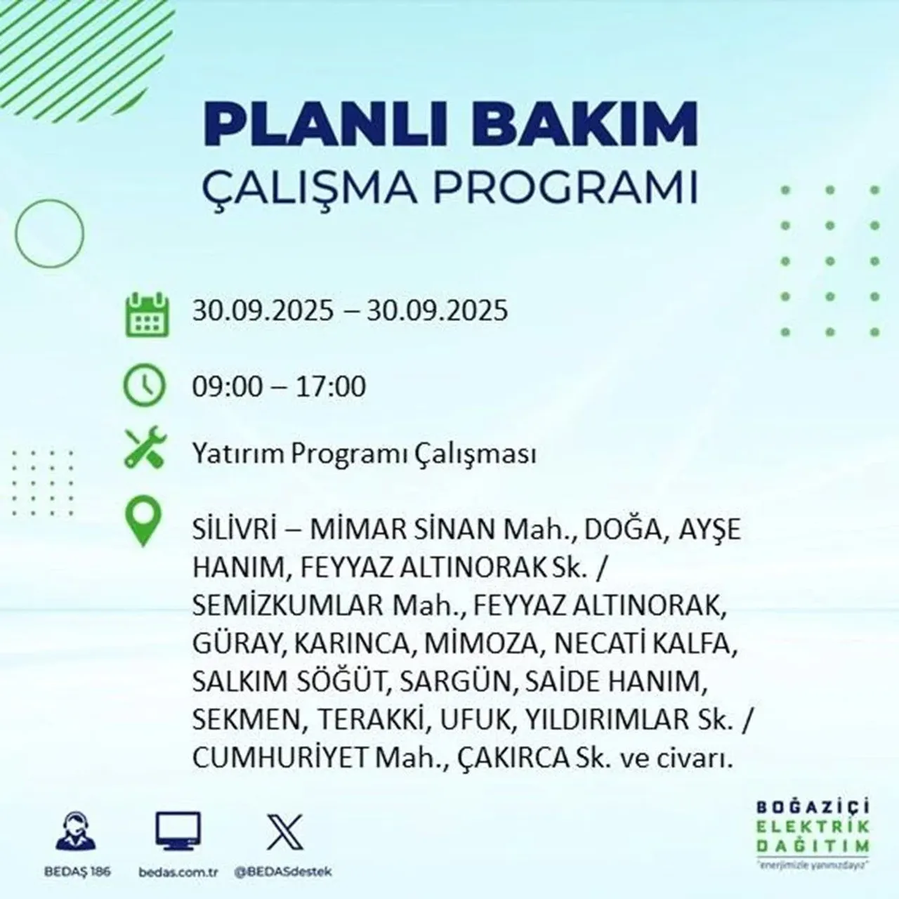 İstanbul’un 23 ilçesinde büyük elektrik kesintisi! Saatlerce sürecek: Mumları hazırlayın