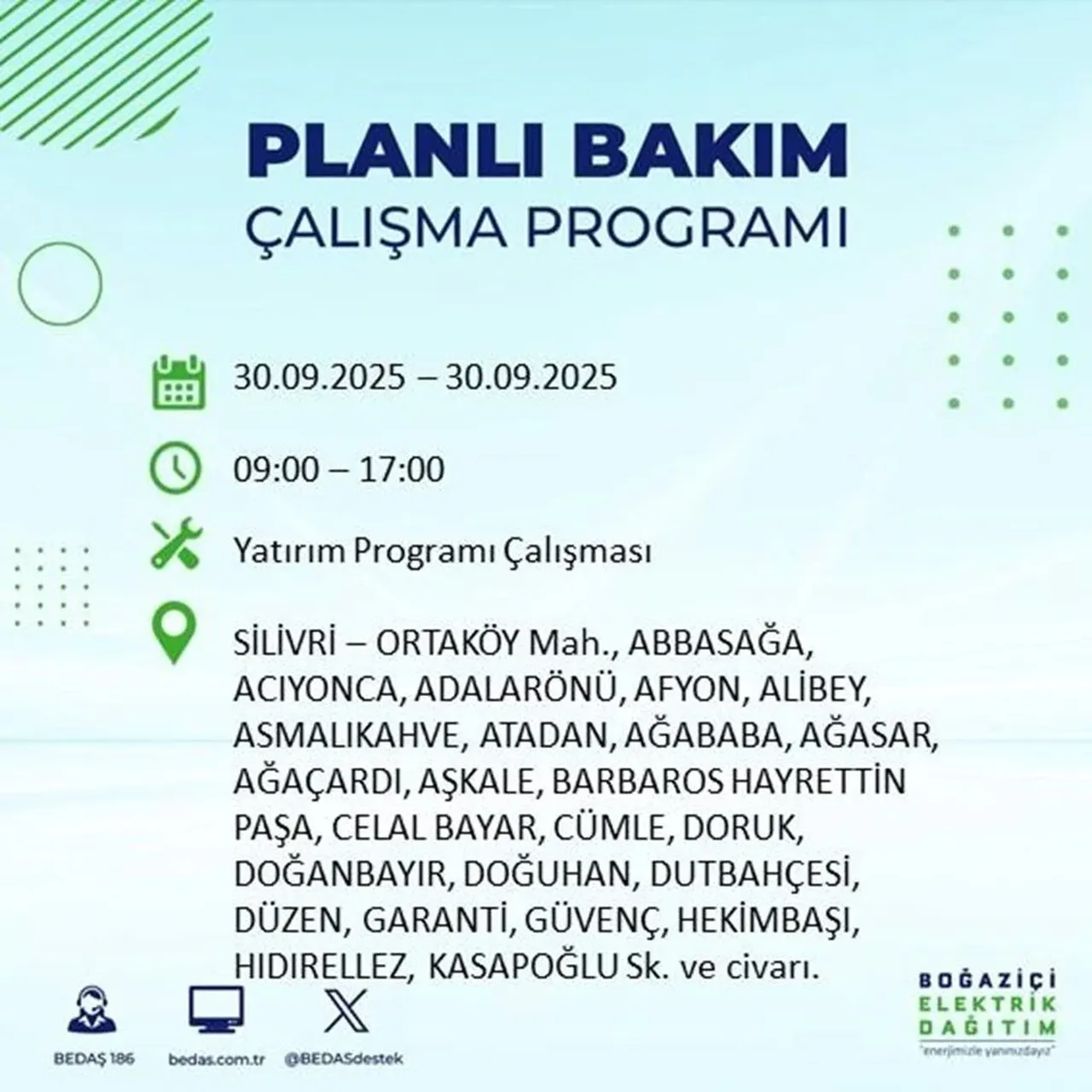 İstanbul’un 23 ilçesinde büyük elektrik kesintisi! Saatlerce sürecek: Mumları hazırlayın
