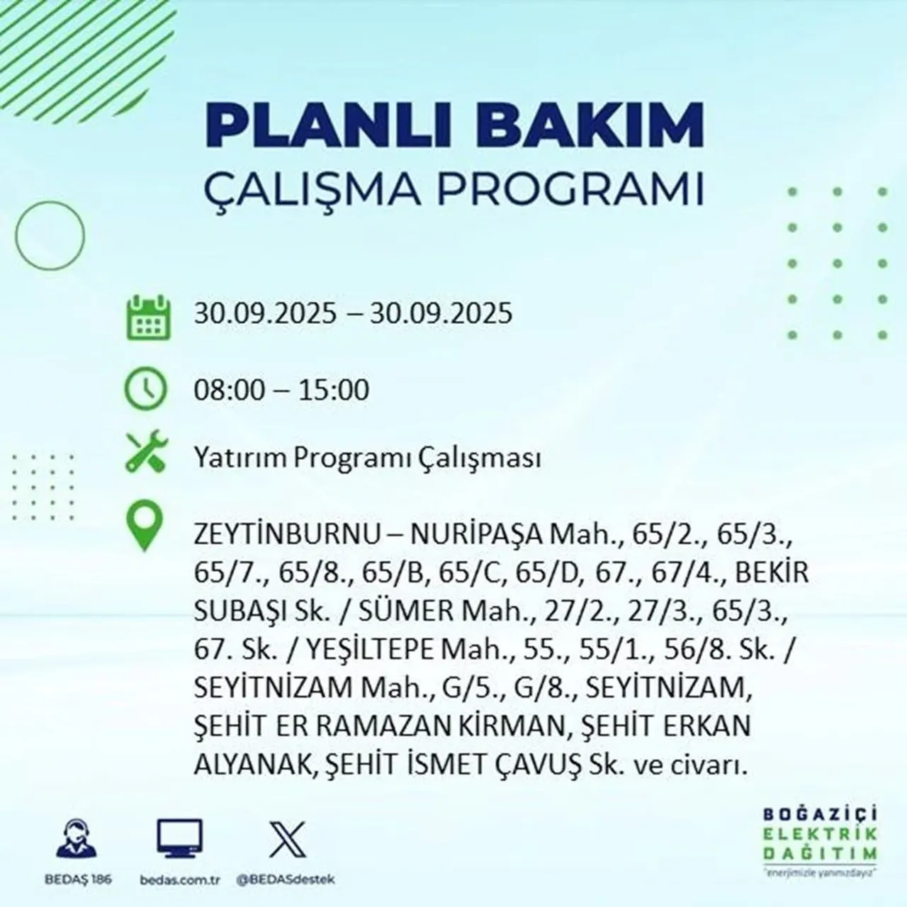 İstanbul’un 23 ilçesinde büyük elektrik kesintisi! Saatlerce sürecek: Mumları hazırlayın