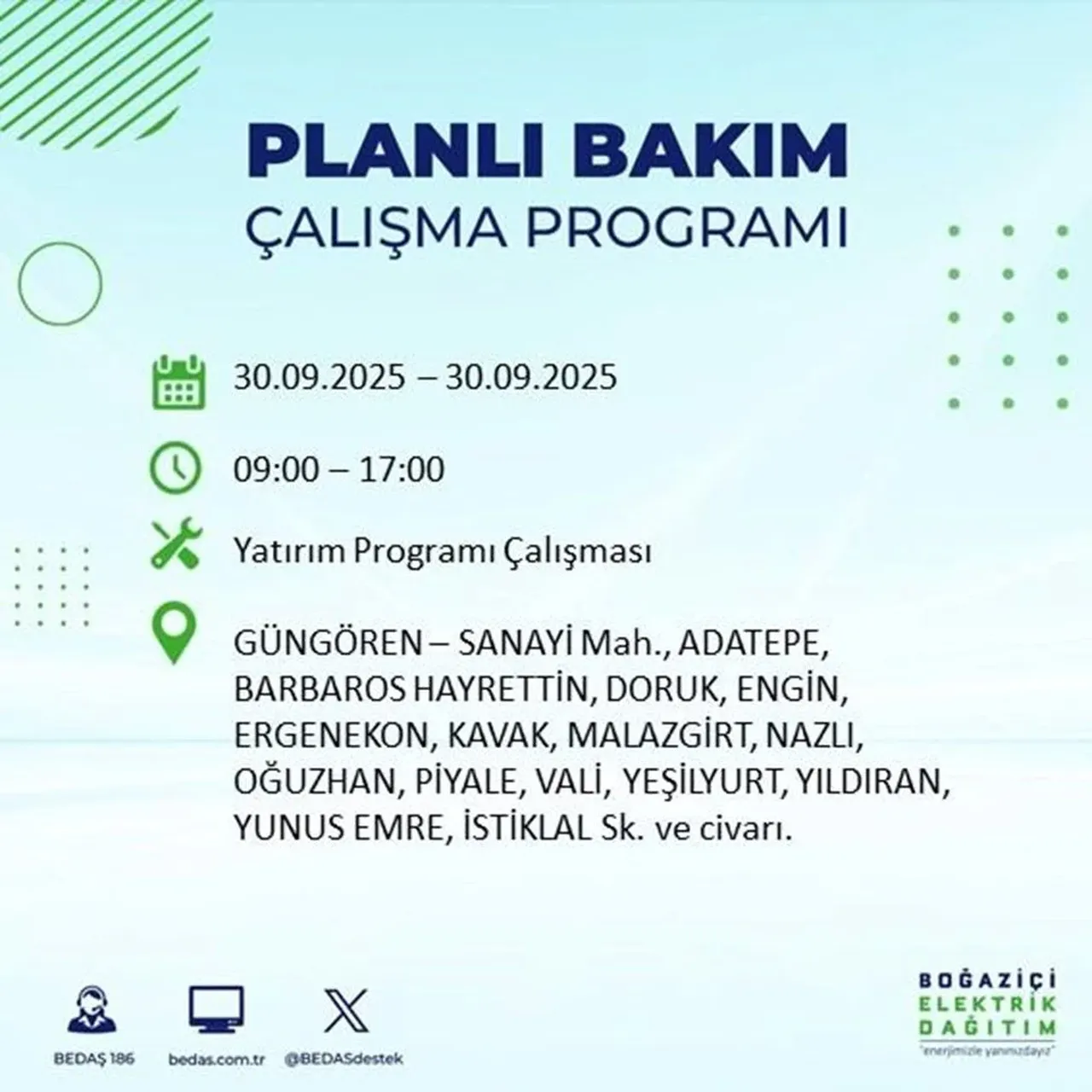 İstanbul’un 23 ilçesinde büyük elektrik kesintisi! Saatlerce sürecek: Mumları hazırlayın