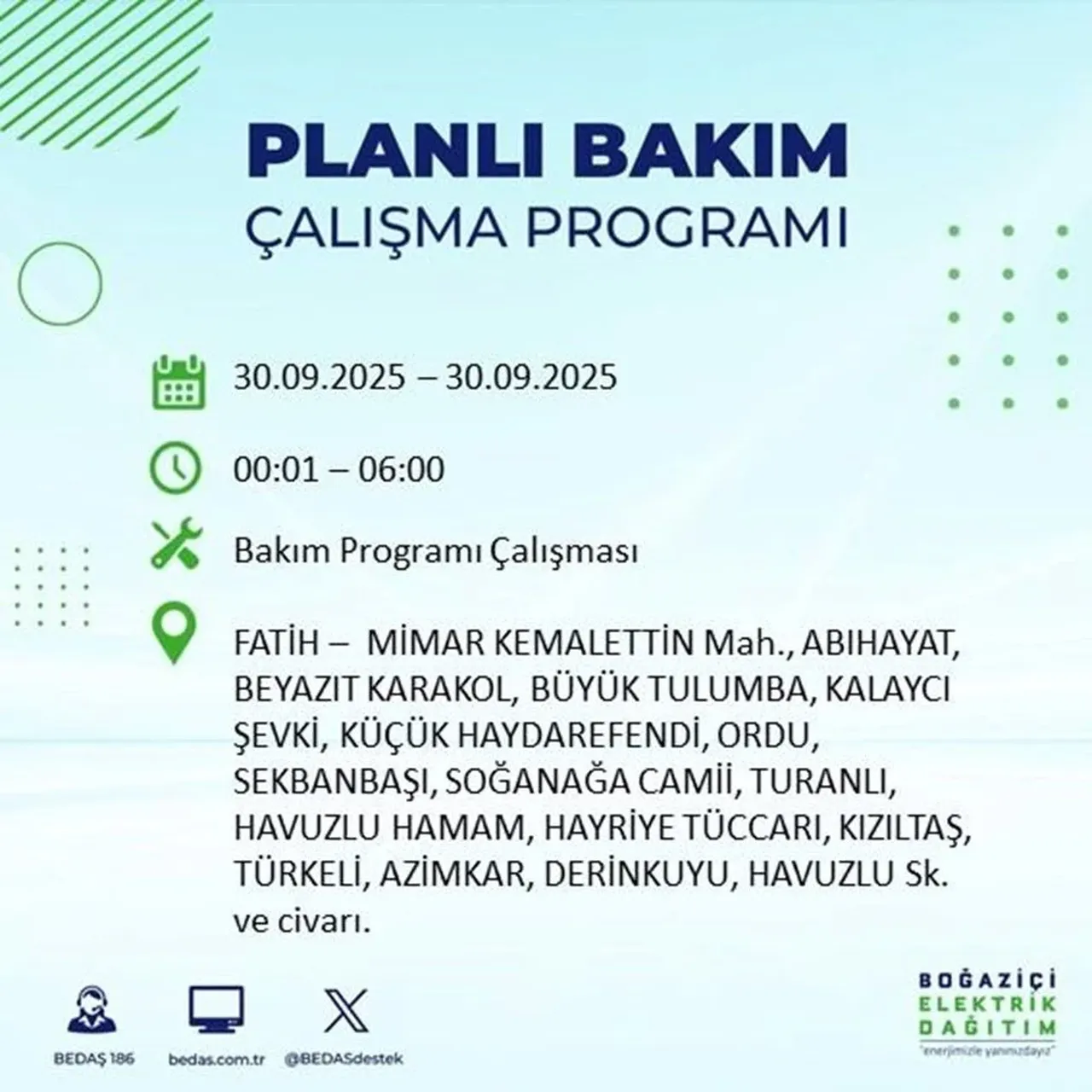 İstanbul’un 23 ilçesinde büyük elektrik kesintisi! Saatlerce sürecek: Mumları hazırlayın