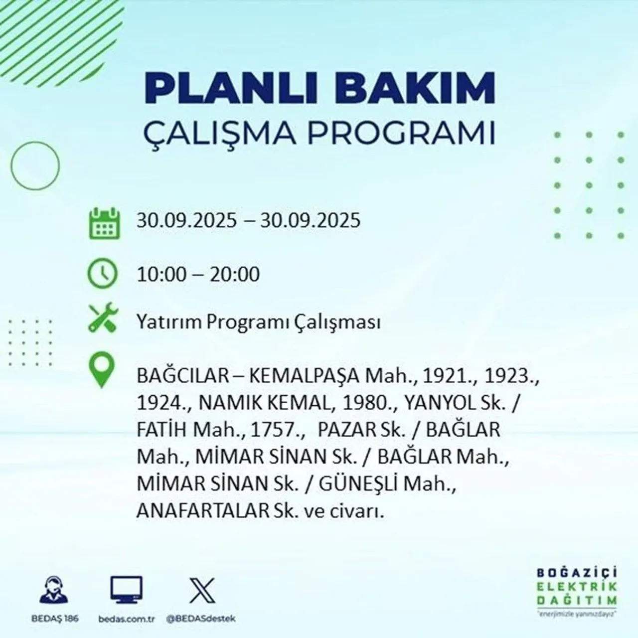 İstanbul’un 23 ilçesinde büyük elektrik kesintisi! Saatlerce sürecek: Mumları hazırlayın