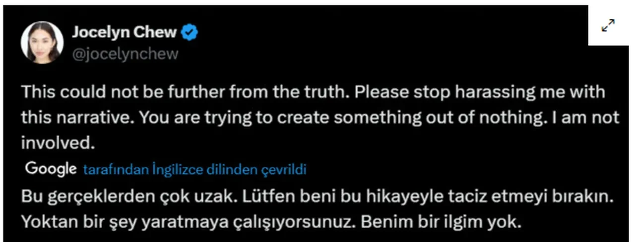 Hakan Sabancı 'aldatma yok' dedi, iddialar sosyal medyayı karıştırdı! Jocelyn Chew ilk kez konuştu