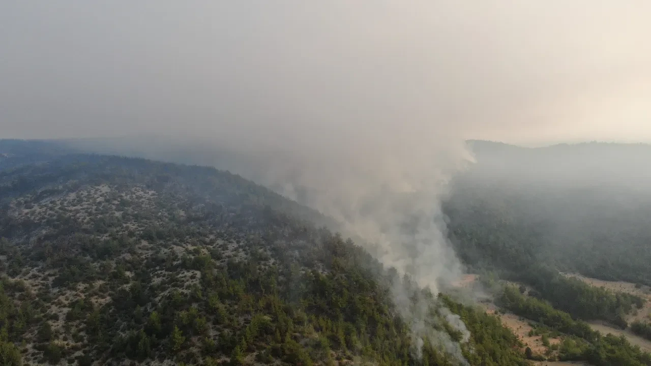 Kastamonu'daki orman yangınına müdahale böyle görüntülendi