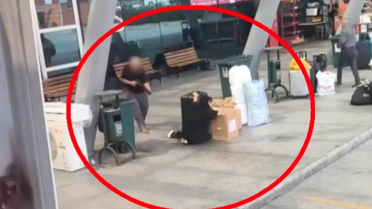 Otogarda dehşet anları! Baba kızını pompalıyla vurdu