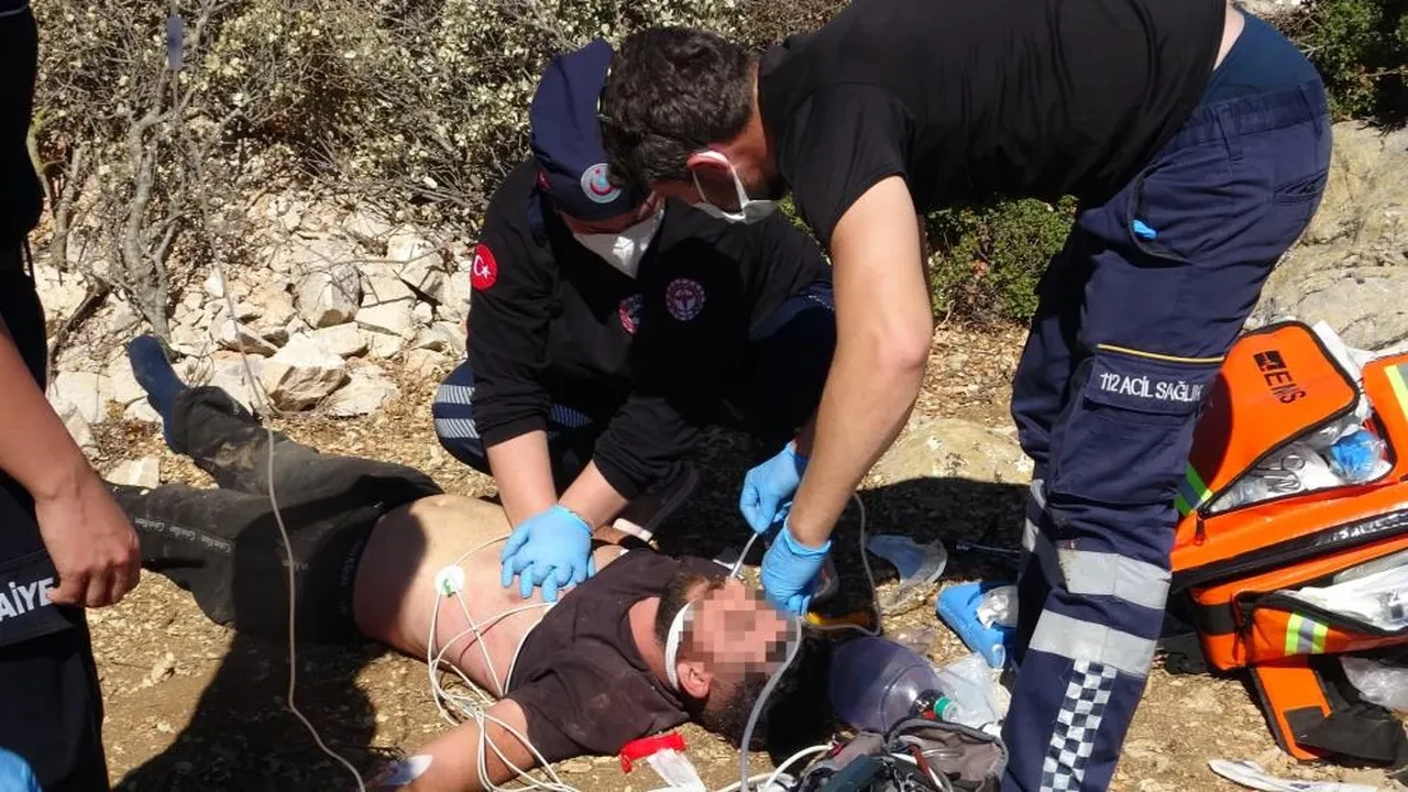 Görüntüler dehşete düşürdü! Define avında can pazarı