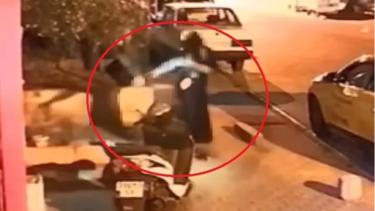 Mersin'de akılalmaz olay! Patenle kayarak iş yeri kurşunladı