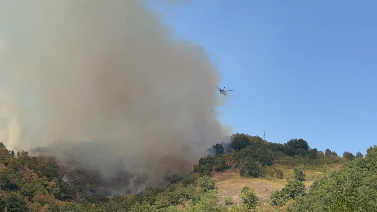 Düzce orman yangını son dakika söndürüldü mü? Esençam köyünde dumanlar yükseliyor