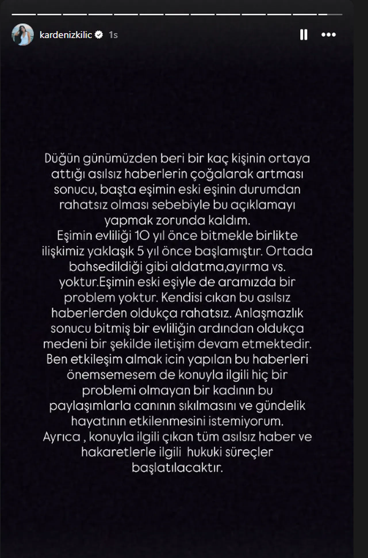 Kuzeninin eski eşiyle evlendiği iddia edildi! Kardeniz Kılıç'tan açıklama geldi