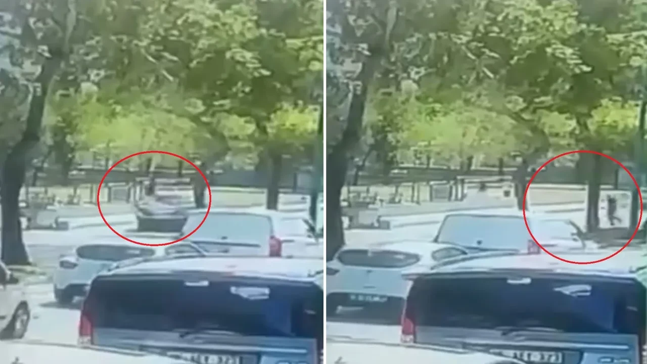 Çarpmanın etkisiyle önce savruldu sonra metrelerce sürüklendi! Son anları kamerada