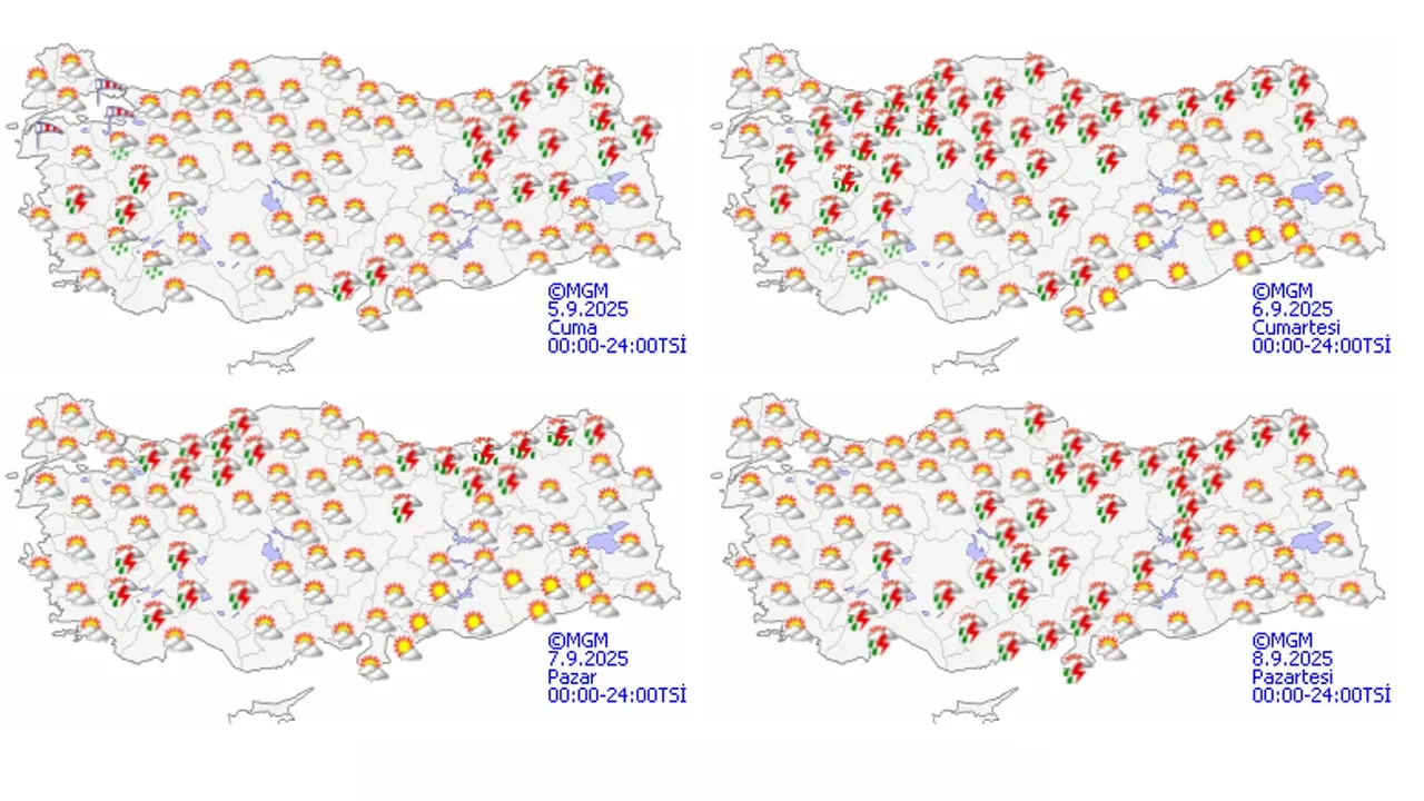 Hafta sonuna dikkat! Meteoroloji'den uyarı üstüne uyarı: Yağmur, rüzgar ve toz taşınımı geliyor