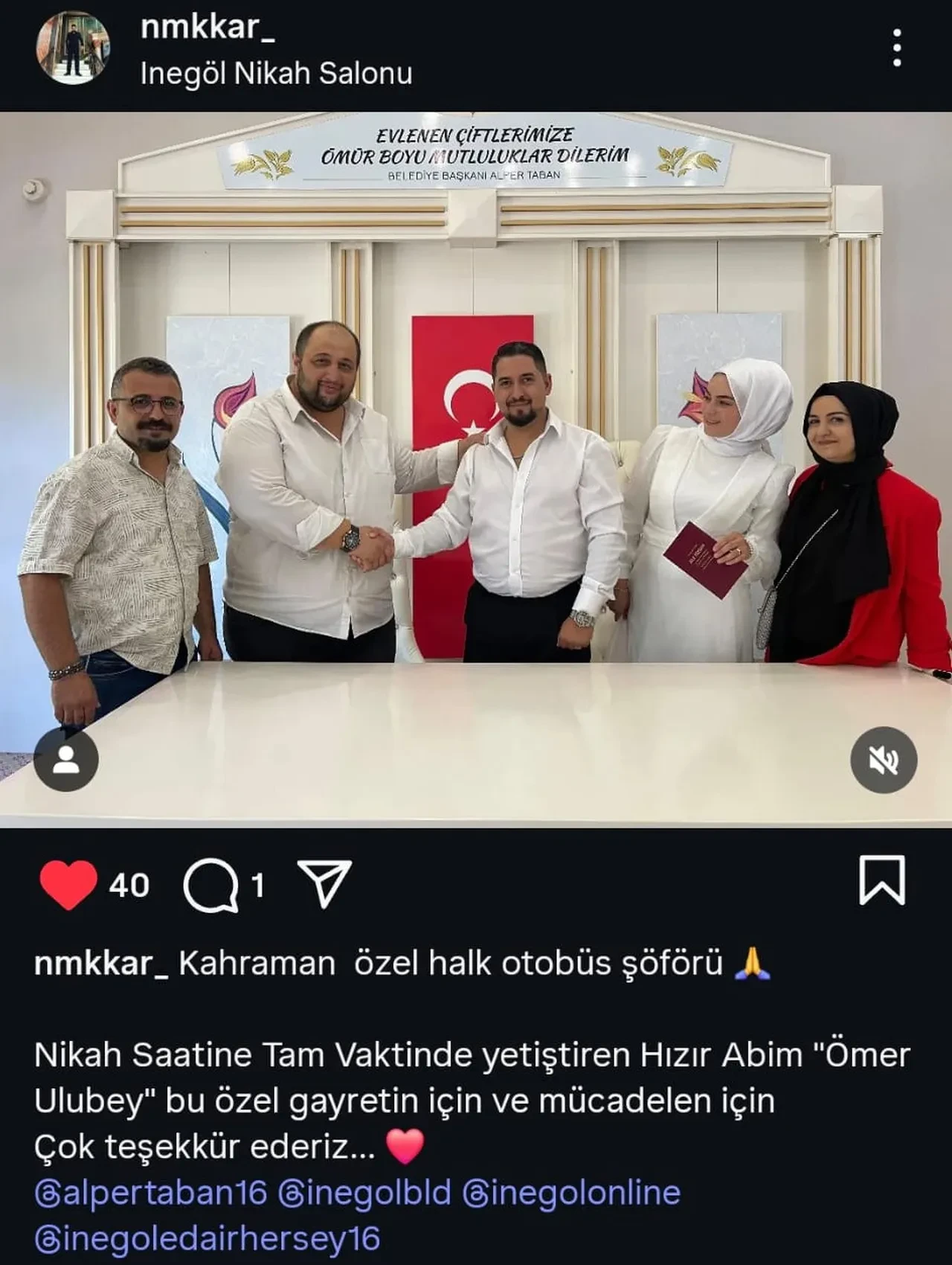 Nikahlarına geç kaldılar, yardımlarına halk otobüsü yetişti