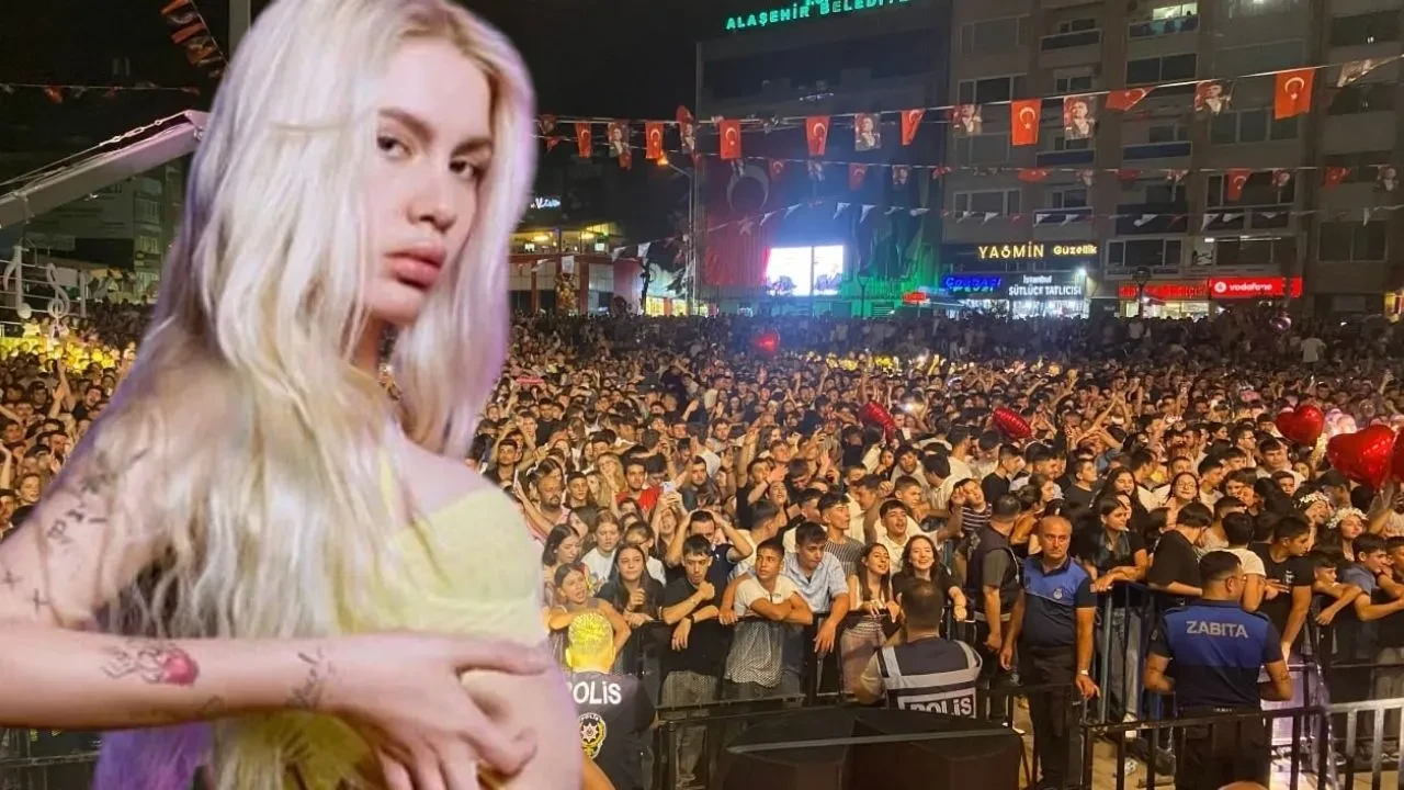 Aleyna Tilki konserinde korkutan sürpriz! Sahneden geri inmek zorunda kaldı