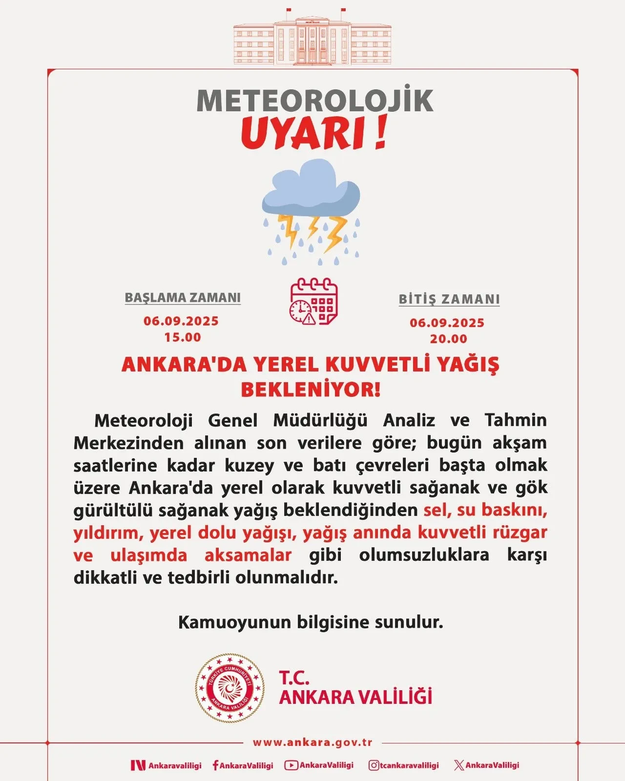 Ankara için kritik uyarı: Kuvvetli geliyor, dolu yağışına dikkat