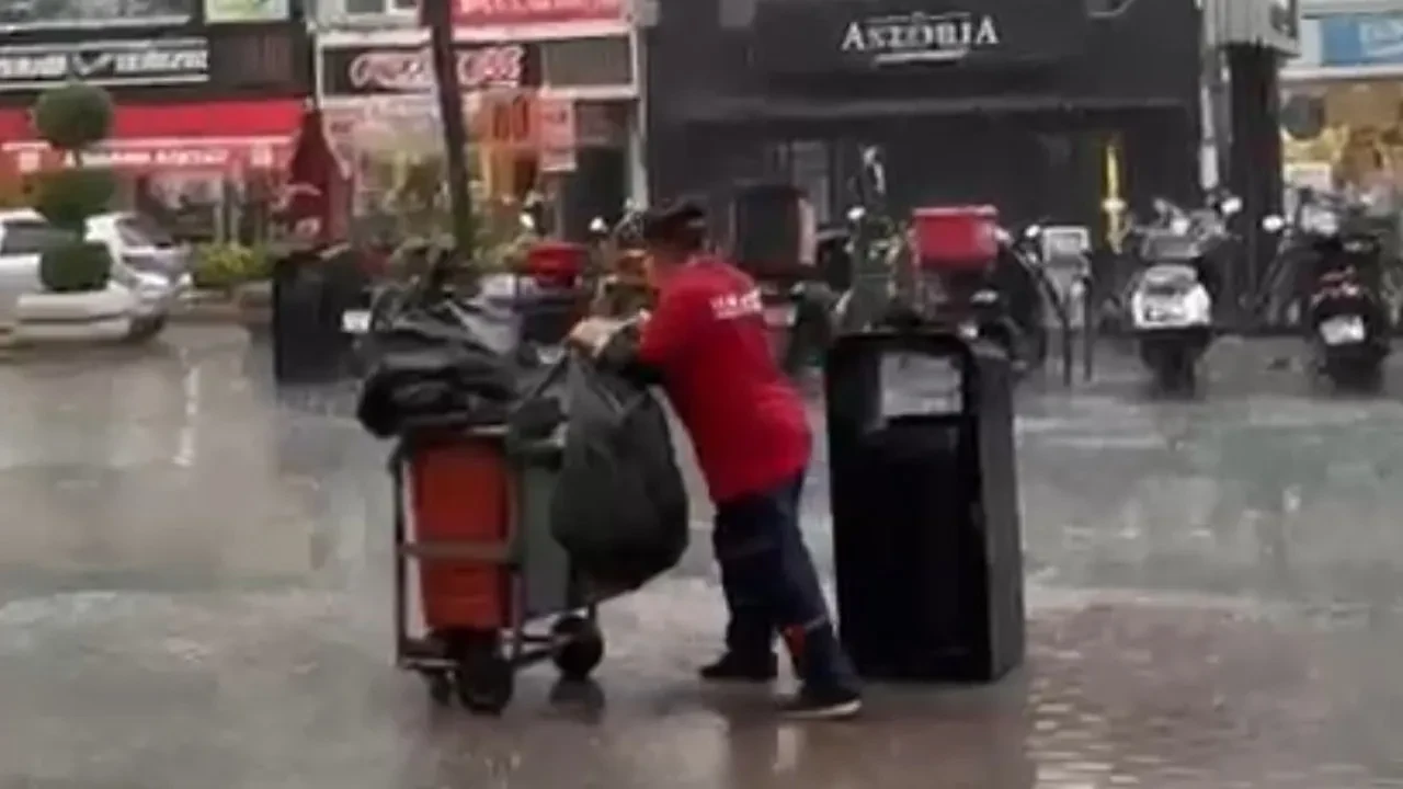 Bolu’da yollar adeta göle döndü