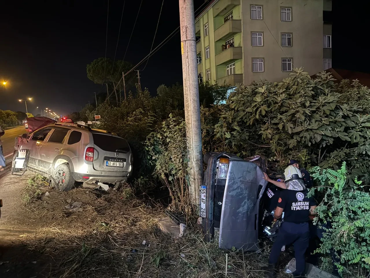 Samsun'da kahreden kaza! Genç sürücü hayatını kaybetti