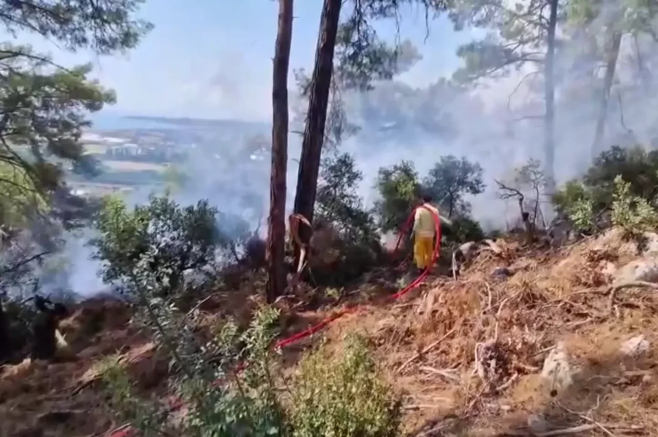 Antalya'da otellere yakın bölgede orman yangını! Alevler kontrol altında