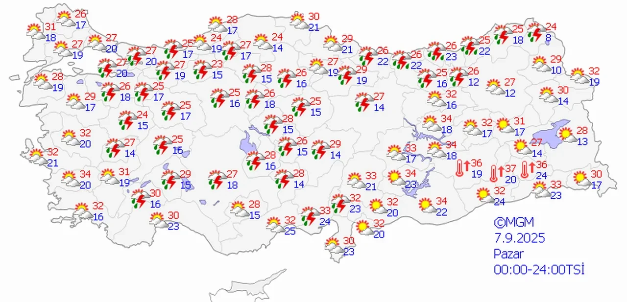 Bugün hava nasıl olacak? Meteoroloji'den 4 il için sarı kodlu kuvvetli sağanak uyarısı | İstanbul'da yağmur var mı?