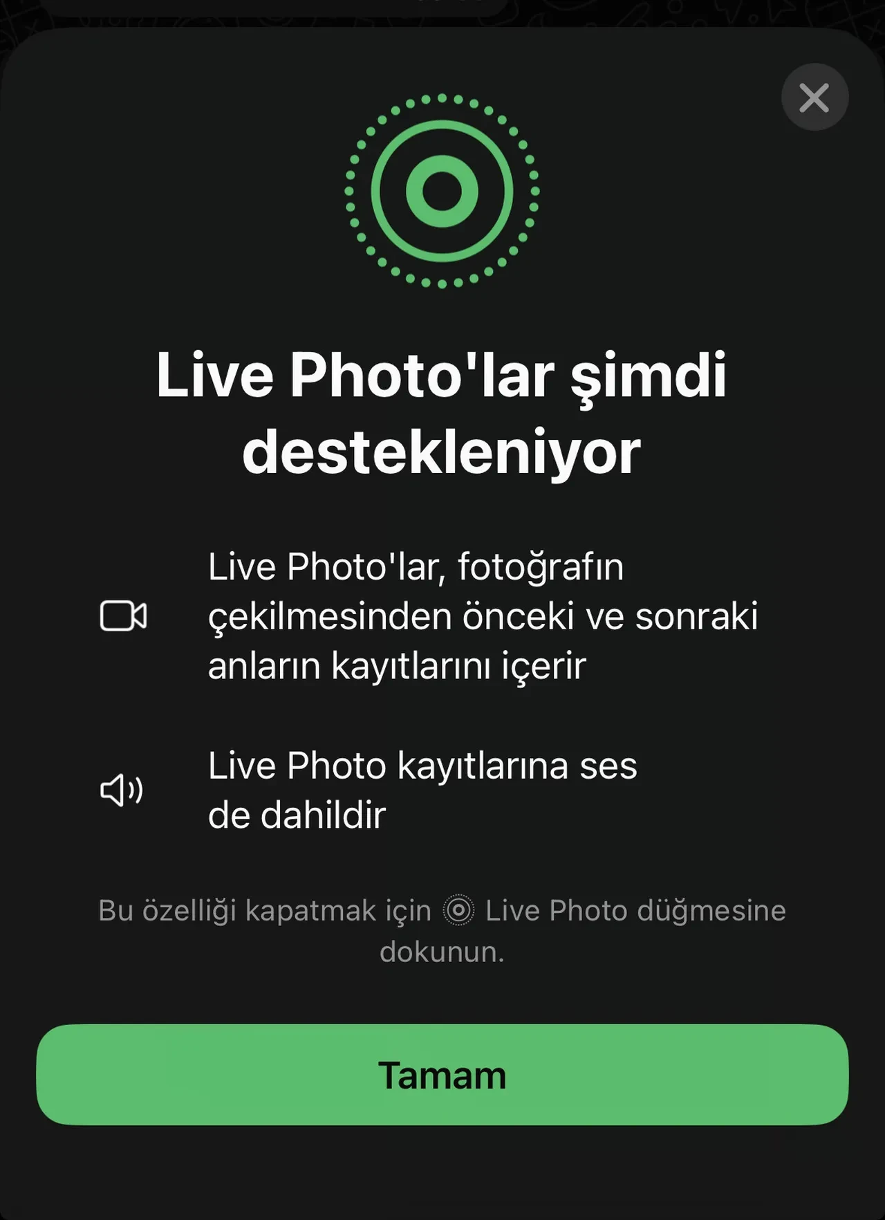 WhatsApp, iPhone'un sevilen özelliğini kendi uygulamasına taşıyor