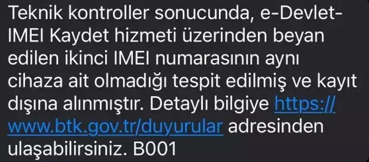 BTK IMEI kayıt dışı telefon sorgulama 2026: BTK kayıt dışı olduğu tespit edilen IMEI ne demek, telefon kapanacak mı, nasıl kayıt edilir?