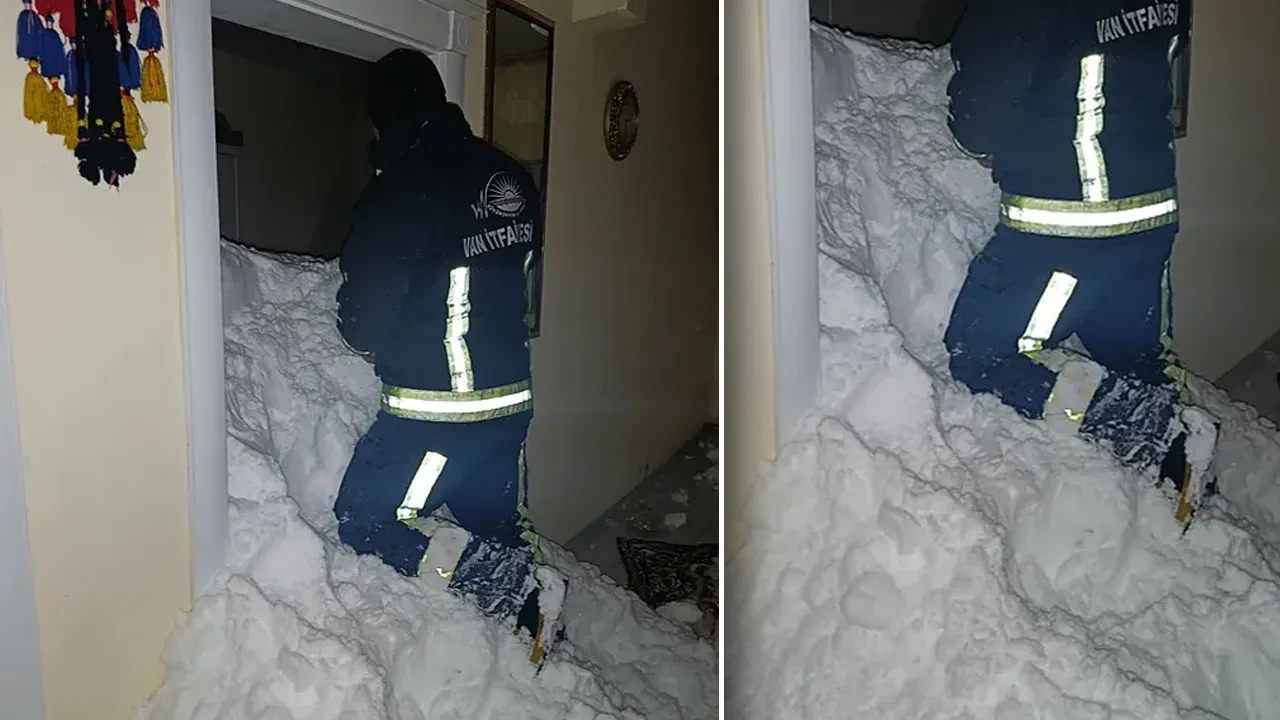 Van'da mahalleye çığ düştü! Evler kara gömüldü: 1 kişi kayıp 