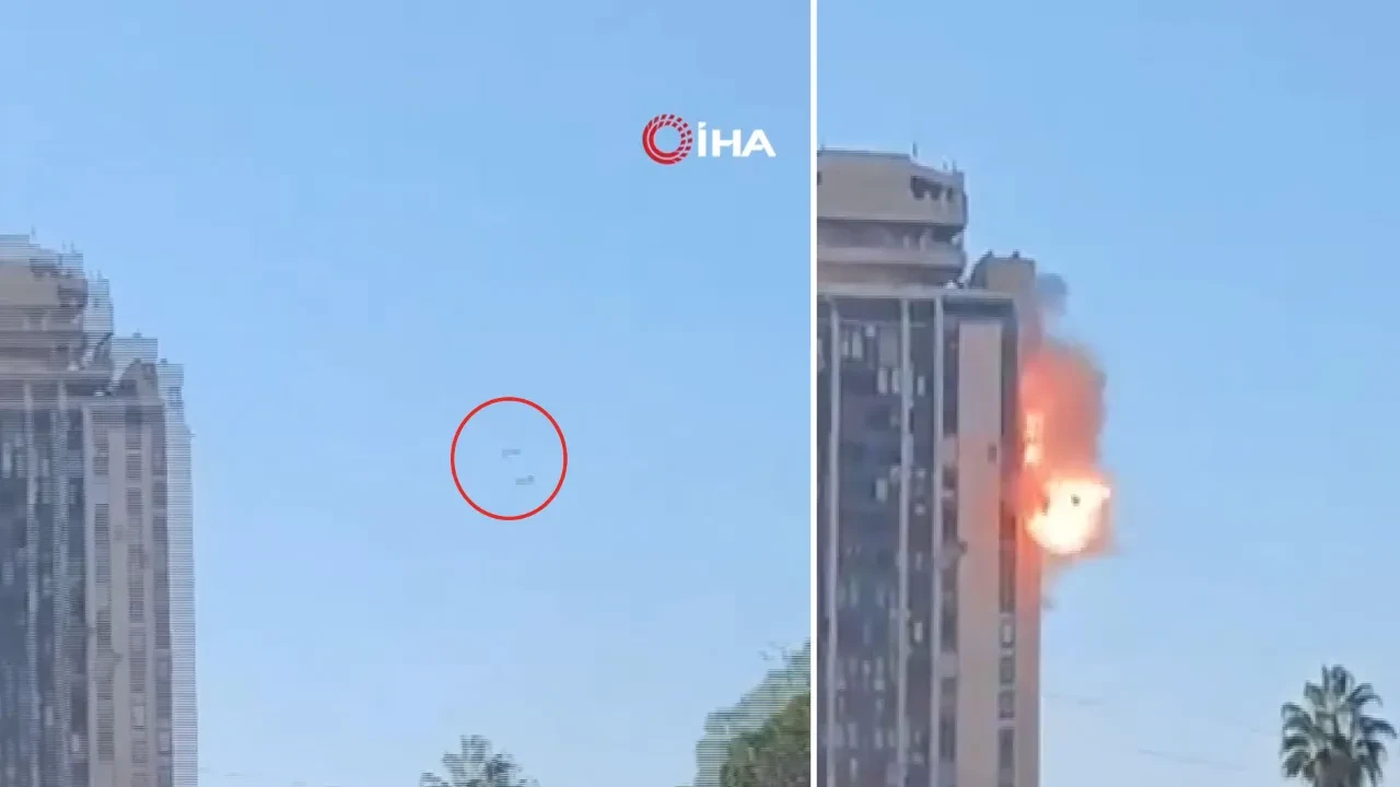 Terör örgütü YPG yenilgiyi hazmedemedi! Halep Valiliğine İHA'lı saldırı