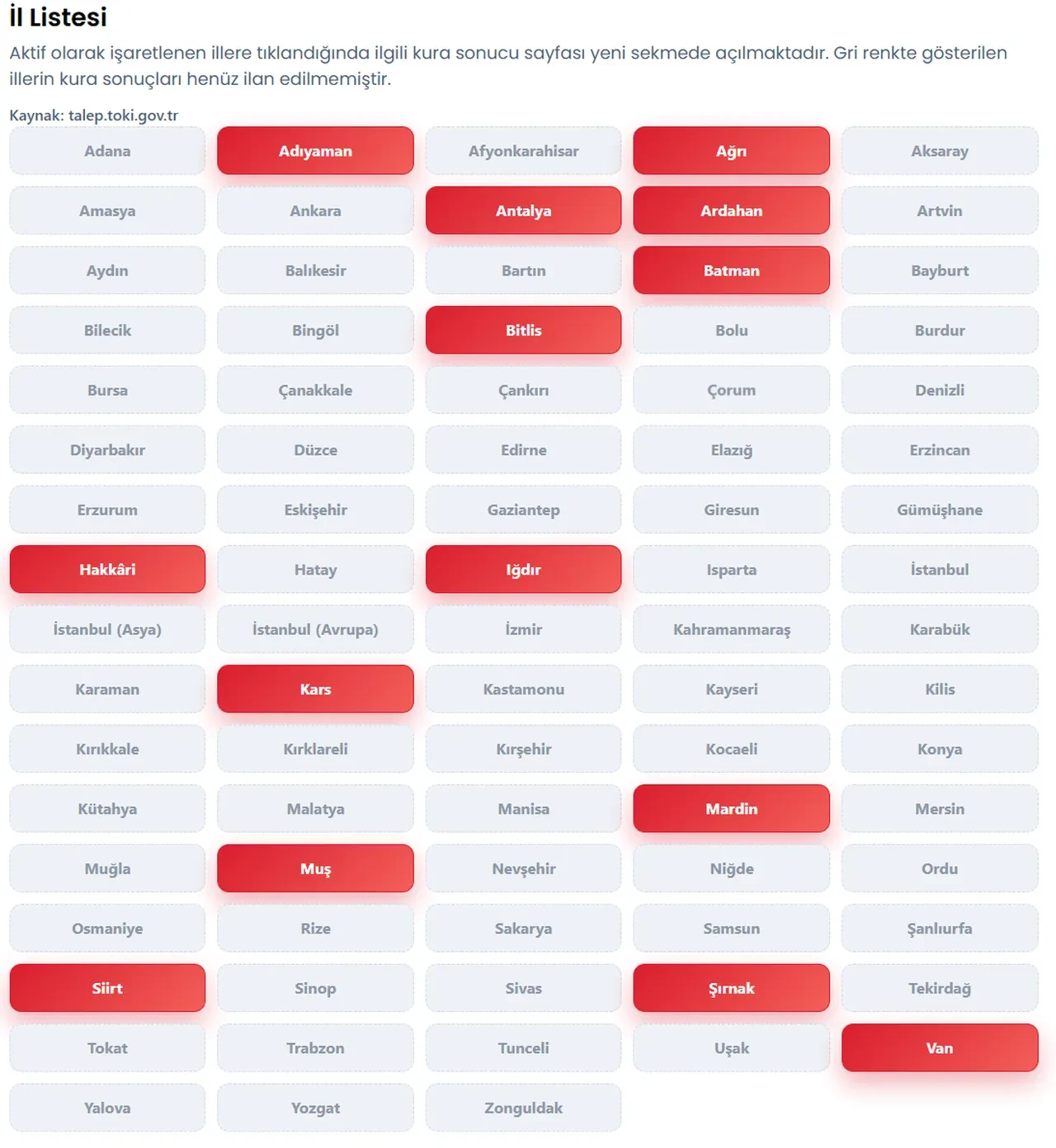 TOKİ Tunceli kura sonuçları isim listesi ekranı 2026! TOKİ Tunceli kura sonuçları açıklandı mı (asil/yedek liste)?