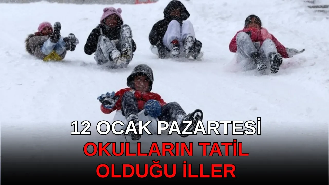 Yarın okullar tatil mi, var mı? 12 Ocak Pazartesi İstanbul, Ankara, Malatya, Konya, Erzurum son dakika valilik açıklamaları