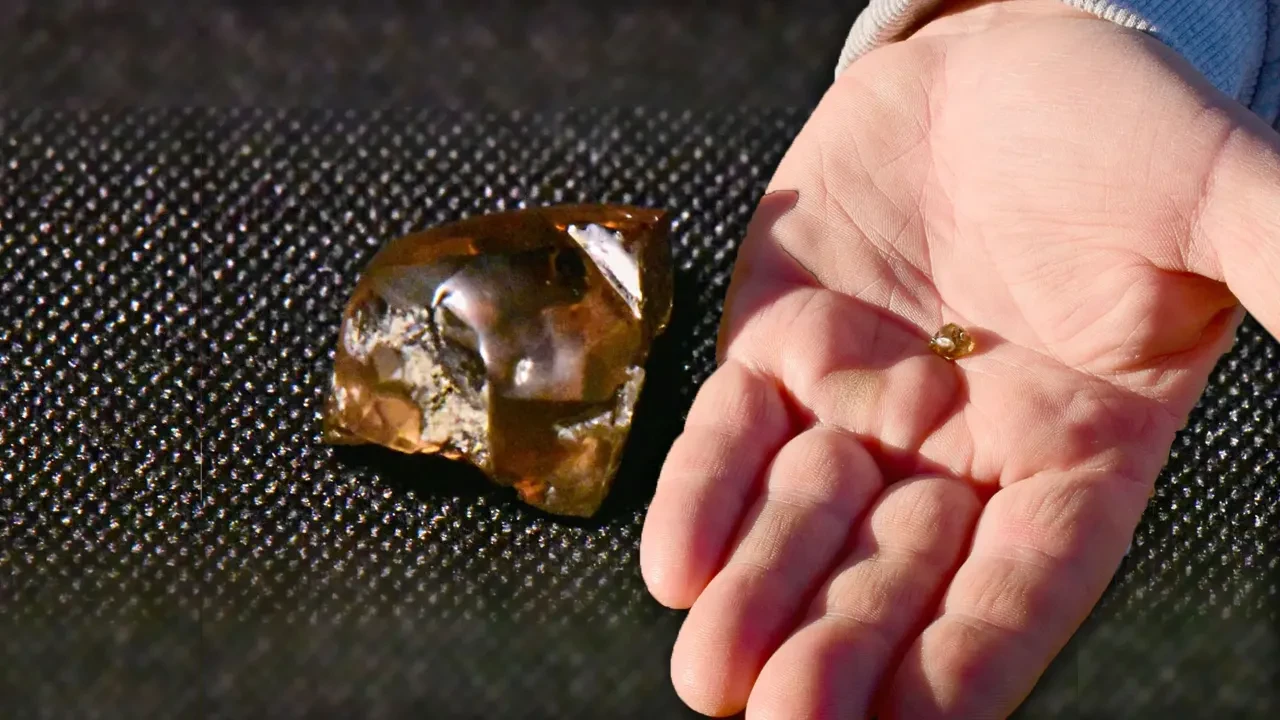 Elmas arama parkında bir ailenin daha yüzü güldü: İlk günde pes etmeyin!