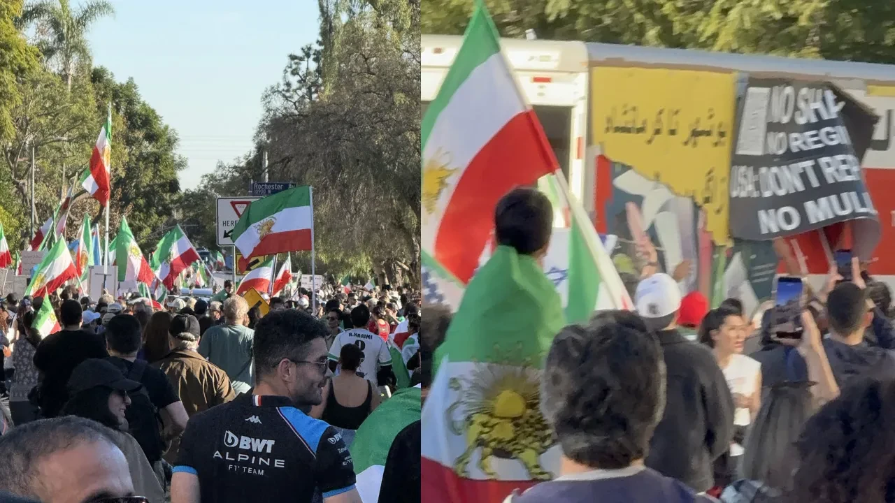 İran'daki protestoculara destek için toplanan kalabalığın arasına kamyon daldı!