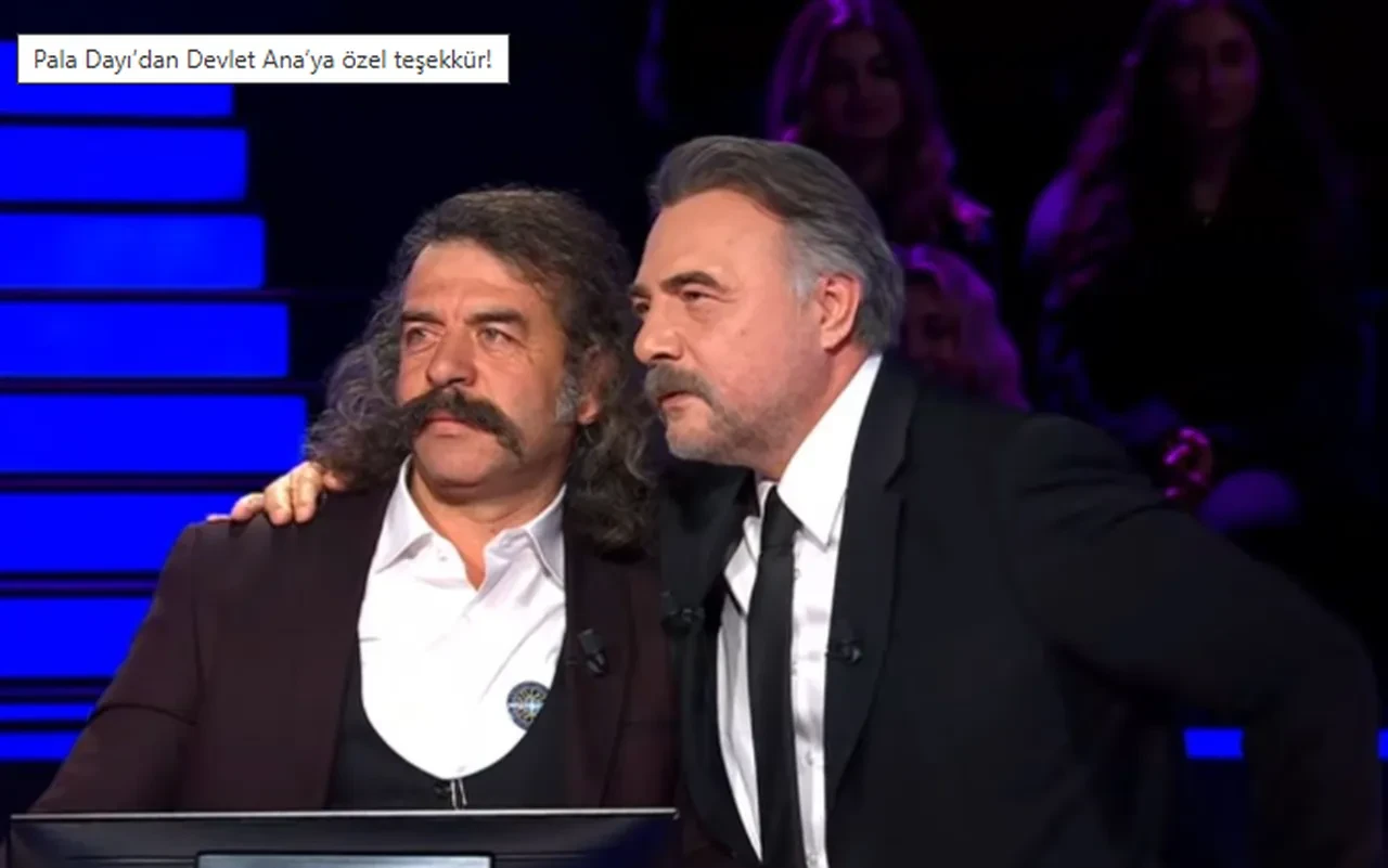 Kim Milyoner Olmak İster'e katılan "Pala Dayı" geceye damga vurdu! 