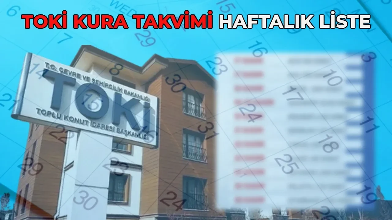 13-18 Ocak TOKİ 500 bin konut kura takvimi haftalık liste! Diyarbakır, Rize, Artvin, Erzurum, Malatya, Erzincan kura çekimi ne zaman, saat kaçta?