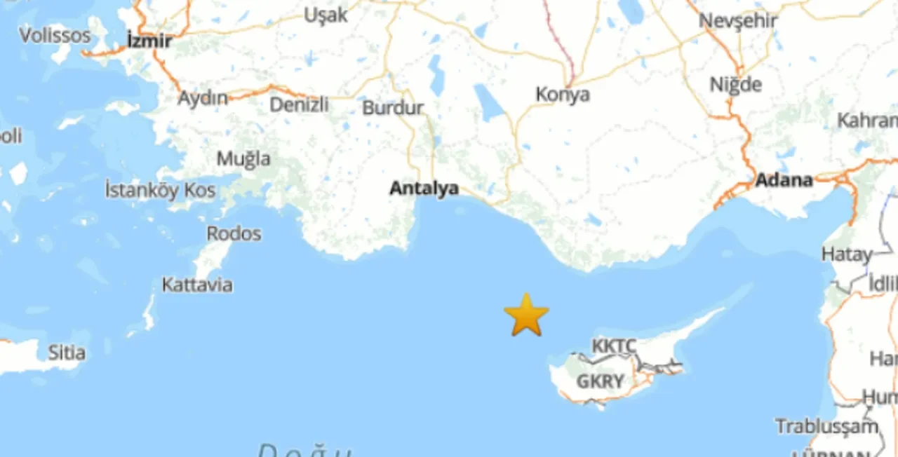 Antalya açıklarında deprem! AFAD duyurdu