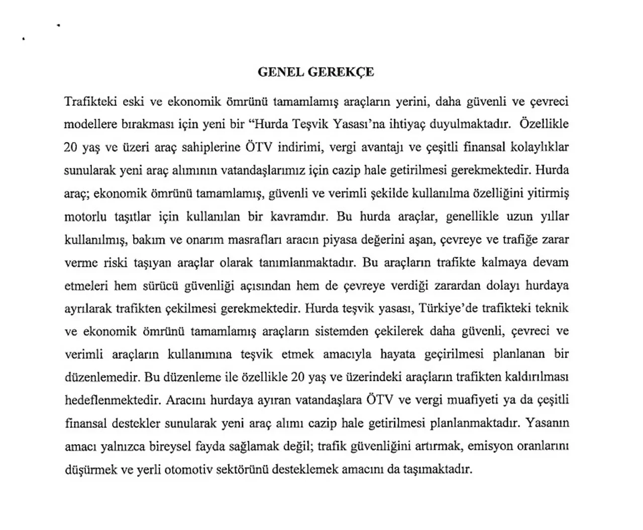 Hurda teşvikiyle ilgili yeni kanun teklifi! Hurda teşviki yasası 2026 ne zaman çıkacak, kaç yaş üstü araçları kapsayacak? 