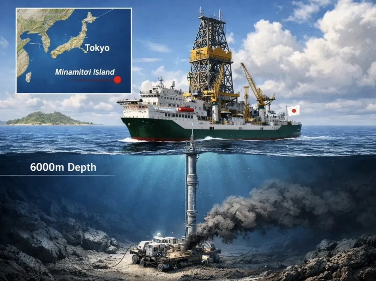 Japonya bağımsızlık için 6 kilometre derine iniyor