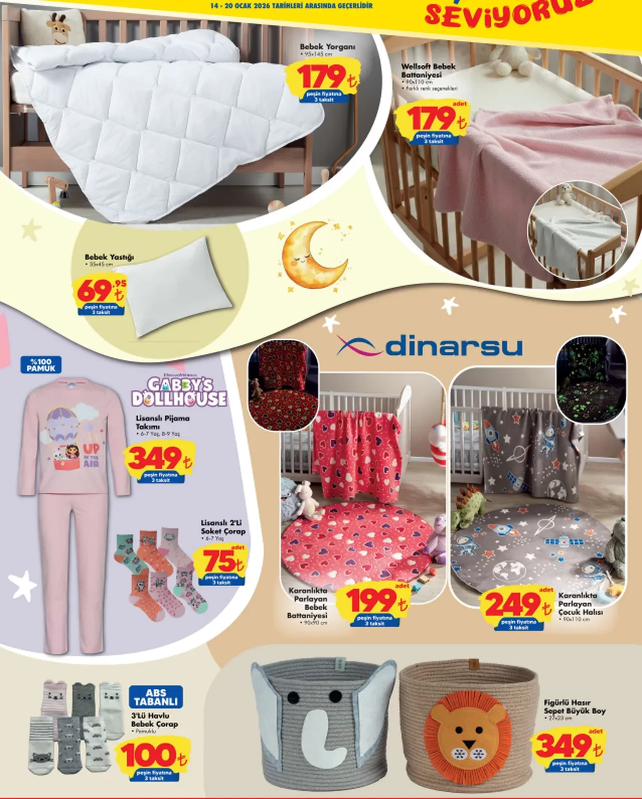 ŞOK AKTÜEL ürünler 14-20 Ocak afişi! Haftalık ŞOK Aktüel kataloğunda yeni anne-baba olanlar dikkat