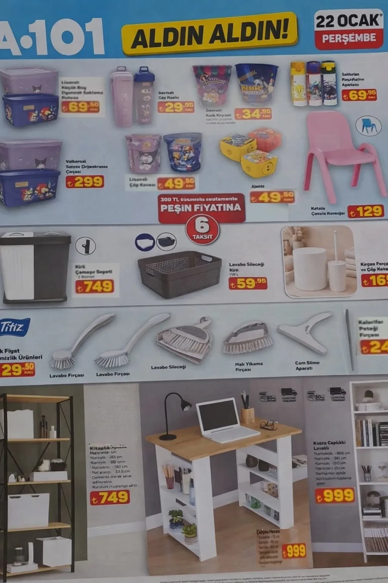 A101 16-22 Ocak aktüel kataloğu belli oldu! A101’e kitaplık, battaniye, beyaz eşya ürünleri, waffle makinesi ve akıllı saat geliyor