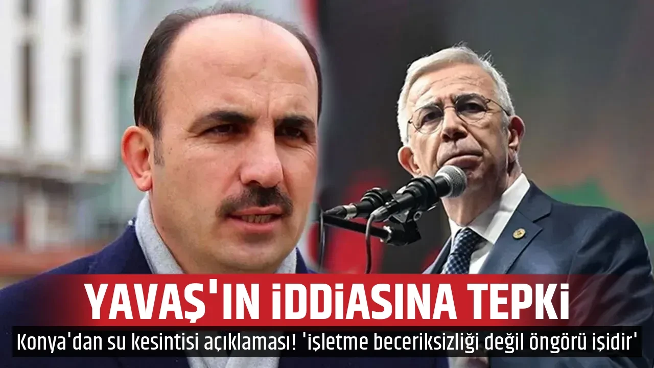 YAVAŞ'IN İDDİASINA TEPKİ